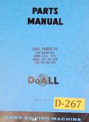 Doall Model 2013-U, Band Saw Parts Manual